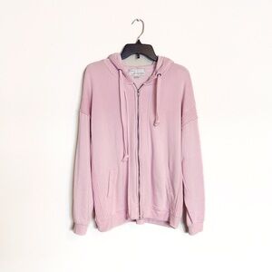 Super Cozy & Soft Zipup Pink Hooded Jacket